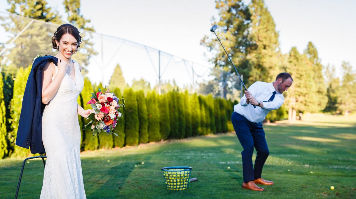 Golf course wedding